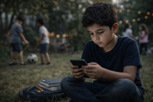 استخدام الموبايل عند الأطفال